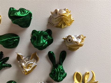 Animated Animal Refrigerator Magnets | Choose Color and Type | Cute 3D