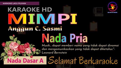 Karaoke Mimpi Anggun C Sasmi Ver Epr Nada Pria A Karaoke Hd