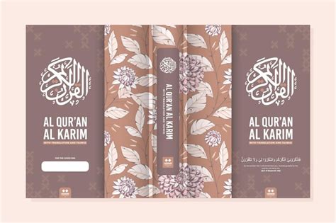 Premium Vector Floral Design Al Quran Book Cover