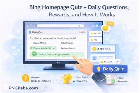 bing homepage quiz complete guide answers rewards fixes