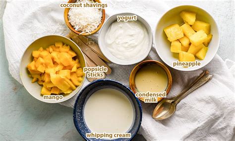 Piña Colada Mango Popsicles