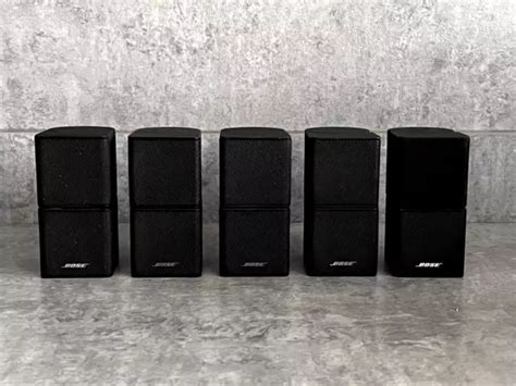 5 X BOSE 5 1 Black Double Jewel Cube Lifestyle Acoustimass Speakers 48