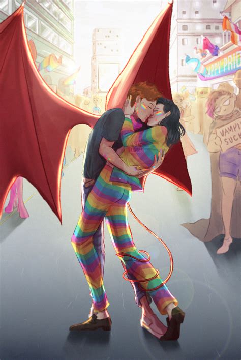 Hello My Name Is Art Happy Pride To Gay Vampire And Bi Dragon Boi