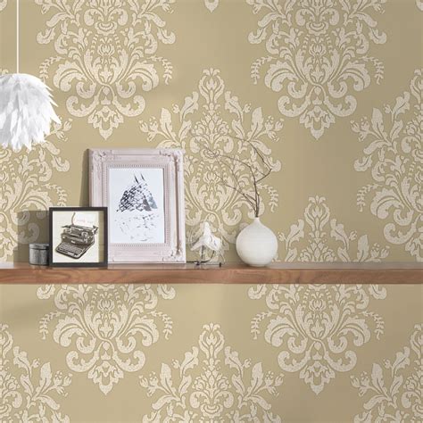 Bricoflor Barock Tapete In Beige Wei Elegante Vlies Barocktapete Ideal