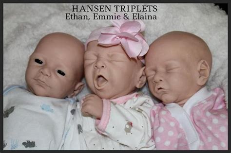 Ethan Emmie and Elaina our new triplets by Sabine Hansen. You may