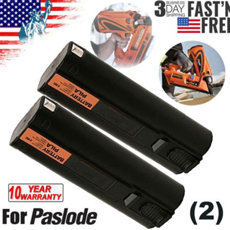 2X PACK FOR Paslode 404717 6V 4800mAh NiCd Rechargeable Battery Pile