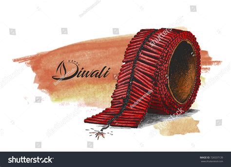 Diwali Crackershand Drawn Sketch Vector Stock Vector (Royalty Free ...