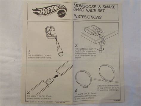 Hot Wheels Snake And Mongoose Drag Race Set Redline Mattel S Complete