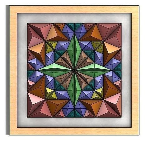 3D Print Wall art geometry pattern design 3D model 3D printable | CGTrader