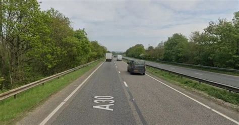 Serious Lorry And Car Crash Near Exeter Closes A30 For 14 Hours Devon