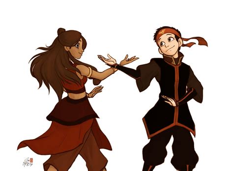 Aang and Katara by LinaAlBaz on DeviantArt