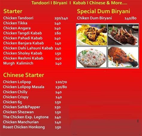 Menu At The Chicken Express Pune