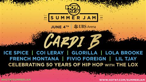 Cardi B Glorilla Ice Spice More To Perform At Hot Summer Jam Cirrkus News