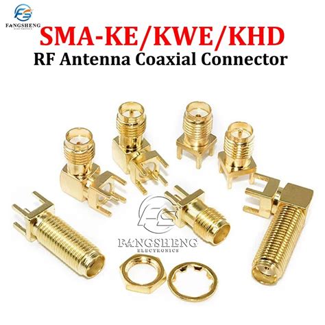 Pcs Sma Kwe Khd Sma Female Jack Male Plug Adapter Solder Edge