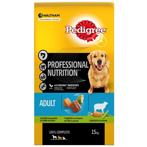 PEDIGREE Proffessional Nutrition sucha karma dla psa z jagnięciną 15 kg