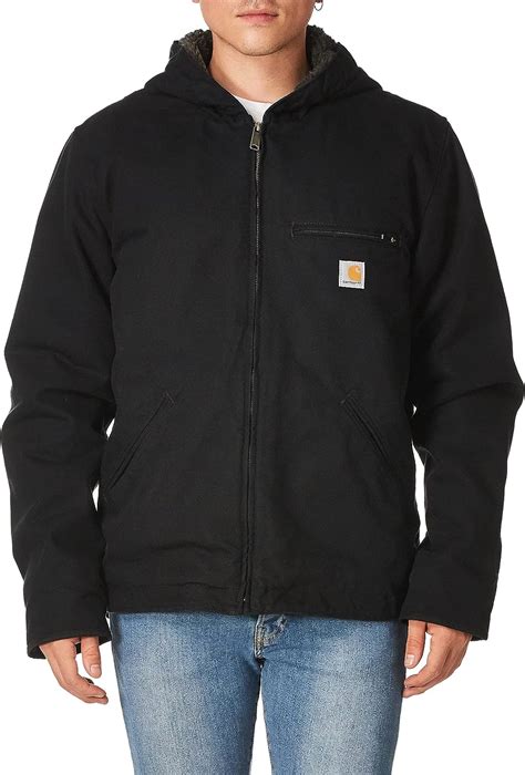 Amazon Carhartt Men S Relaxed Fit Washed Duck Sherpa Lined Jacket