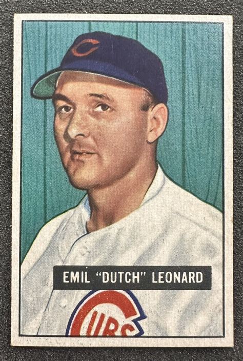 1951 Bowman Baseball Dutch Leonard 102 NM EBay