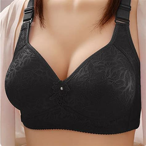 Reoriafee Bras For Older Women With Sagging Breasts Wireless Gathered