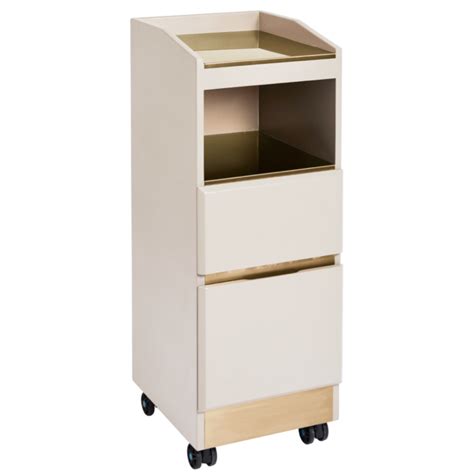 The Cubic Salon Trolley Ivory Gold By SEC Salon Equipment Centre