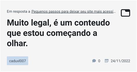 Muito Legal Um Conteudo Que Estou Come Ando A Olhar Caduxl