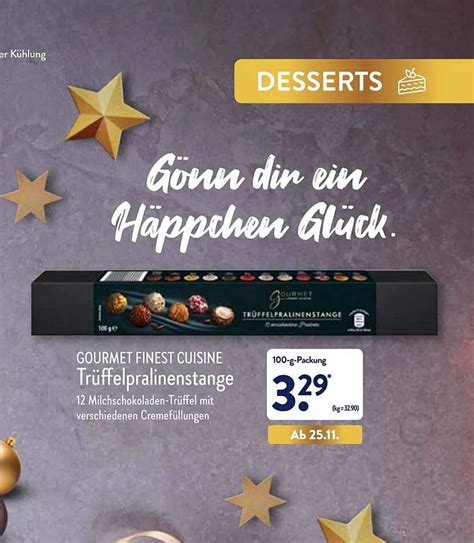 Gourmet Finest Cuisine Trüffelpralinenstange Angebot bei ALDI Nord