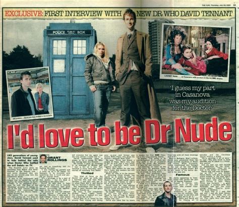 I D Love To Be Dr Nude The Doctor Who Cuttings Archive