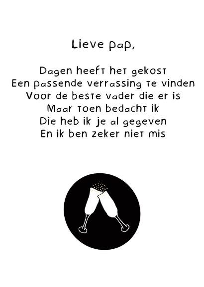 Vaderdag Kaart Lieve Pap Gedicht Kaartje Go