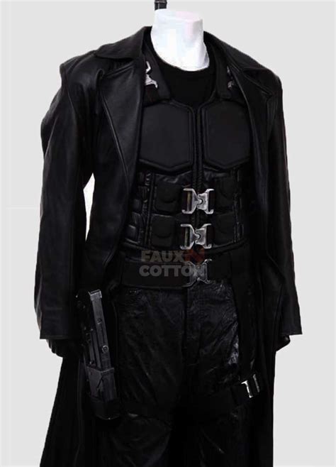 Blade Wesley Snipes Halloween Black Costume Trench Coat