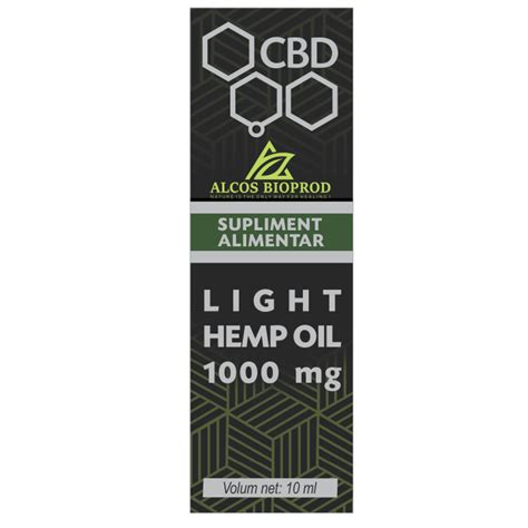 Ulei De Canepa Cbd Light Mg Ml Alcos Bioprod Farmacia Tei