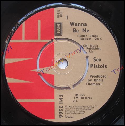 Totally Vinyl Records Sex Pistols Anarchy In The Uk I Wanna Be Me Inch Special Cover