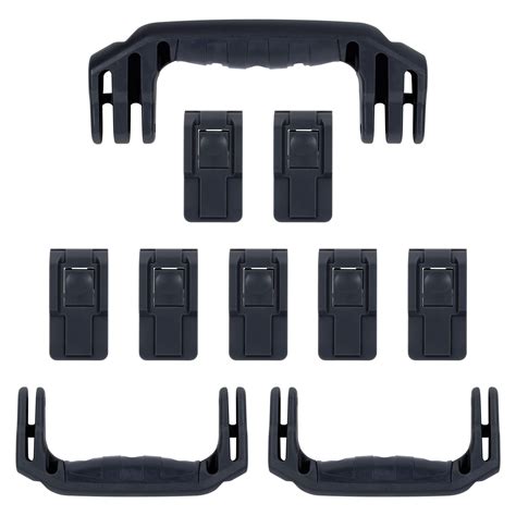 Pelican 1650 Replacement Handles And Push Button Latches Black