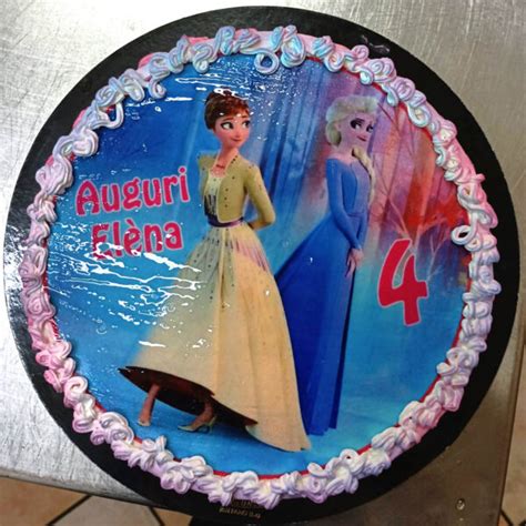 Cialda Ostia Per Torta Commestibile Tonda Frozen Elsa E Anna