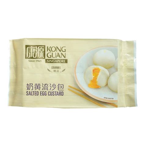 Kong Guan Salted Egg Custard Pau 6 Pc Ntuc Fairprice