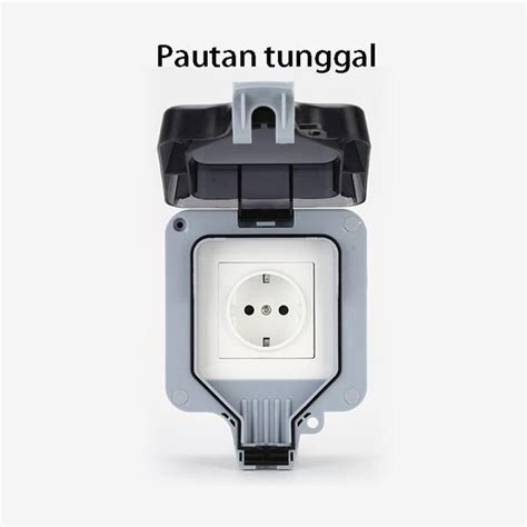 promo colokan outdoor waterproof ip terlaris stop kontak tahan air