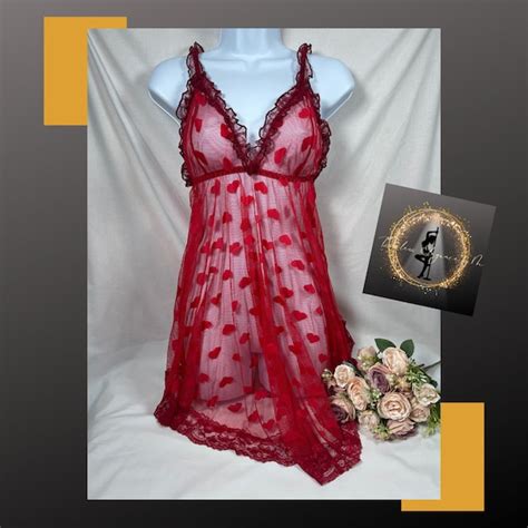 Sheer Mesh Lingerie Etsy