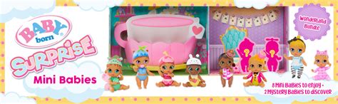 Amazon.com: Baby Born Surprise Mini Babies 2.25" – Megapack 10pcs ...