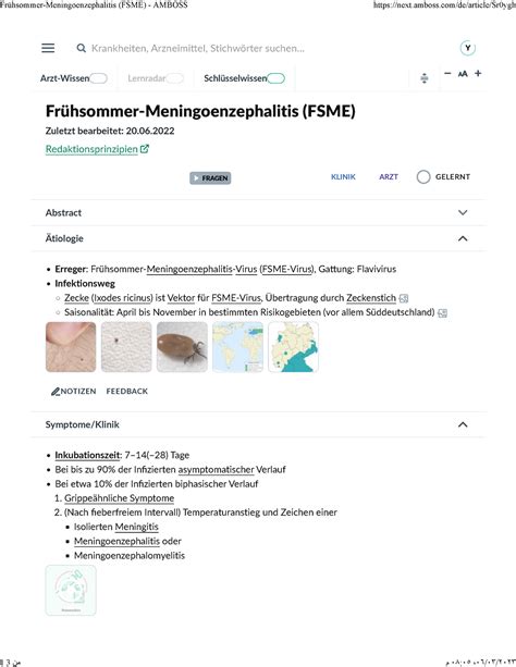 Fr Hsommer Meningoenzephalitis Fsme Amboss Fr Hsommer