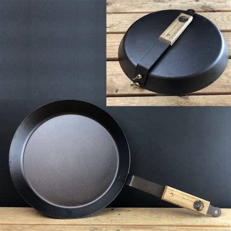 8 20cm Spun Iron Oven Safe Glamping Pan With Lid