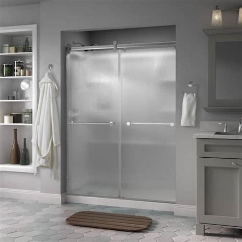 Delta Contemporary In X In Frameless Sliding Shower Door In