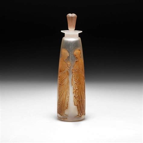 Ren Lalique French An Ambre Antique Perfume Bottle And