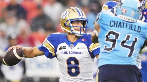 Blue Bombers' Zach Collaros exits with apparent injury in loss to
