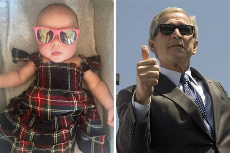 Barbara Bushs Daughter Cora Twins With George W Bush In New Photo