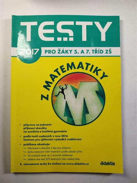 Testy Z Matematiky Pro Ky A T D Z A Kolektiv Autor Od