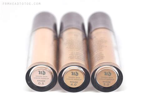 Review Urban Decay Naked Skin Foundation From Head To Toe