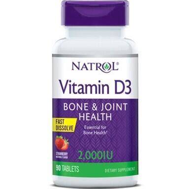 ВИТАМИН D3 2000 IU Х90 ТАБЛЕТКИ NATROL