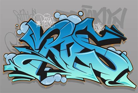 Premium Vector Wildstyle Graffiti Graffiti Street Art