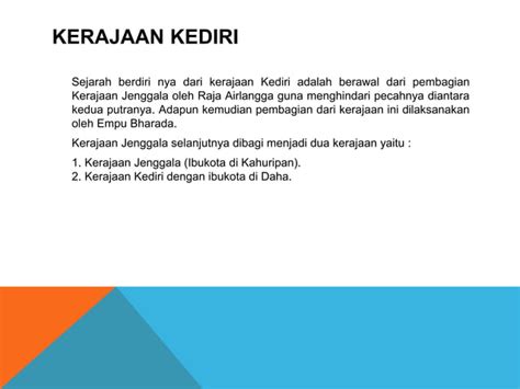 Materi Pelajaran Sejarah Tentang Kerajaan Kediri Ppt