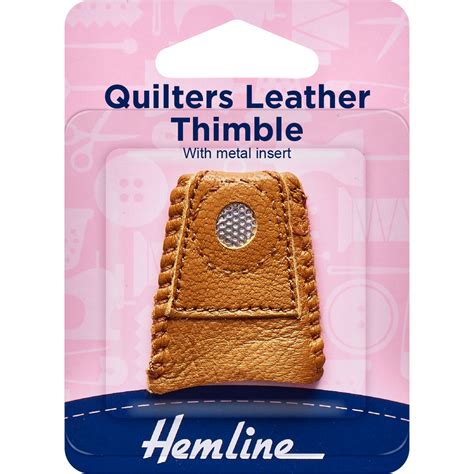Quilting Leather Thimble With metal insert Leather 1 pc – Hemline