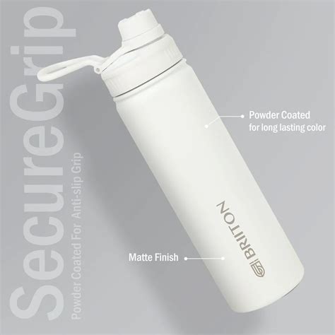Stainless Steel Briiton Thermoflask Activo White Hydraflask Hot And Cold Water Bottle Capacity