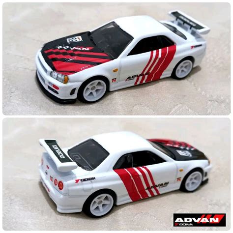Jual Hot Wheels Hotwheels Nissan Skyline R Bnr Custom Advan No Ths Sth Treasure Hunt